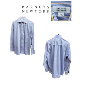 BARNEYS NEW YORK MENS STRIPED DESINET DRESS SHIRT SIZE 14 1/2